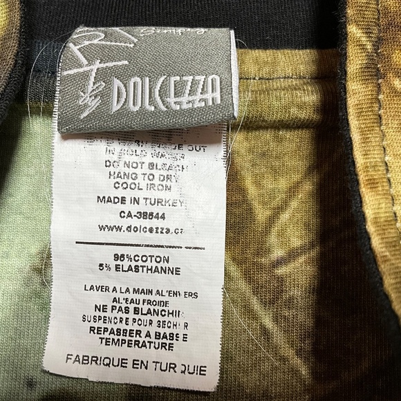 SIMPLY DOLCEZZA Cotton Full Zip Mock Turtleneck Long Sleeve Dress US Sz M - Picture 7 of 8